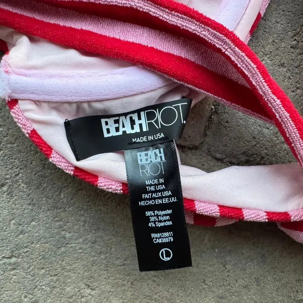 NEW Beach Riot Blair Bikini Top & Vanessa Bikini Bottom Size Large - Picture 13 of 16